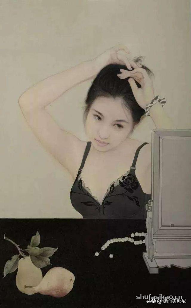 实力派工笔人物画家范春晓，他创作的东方美女风华绝代美若天仙-书法思考网