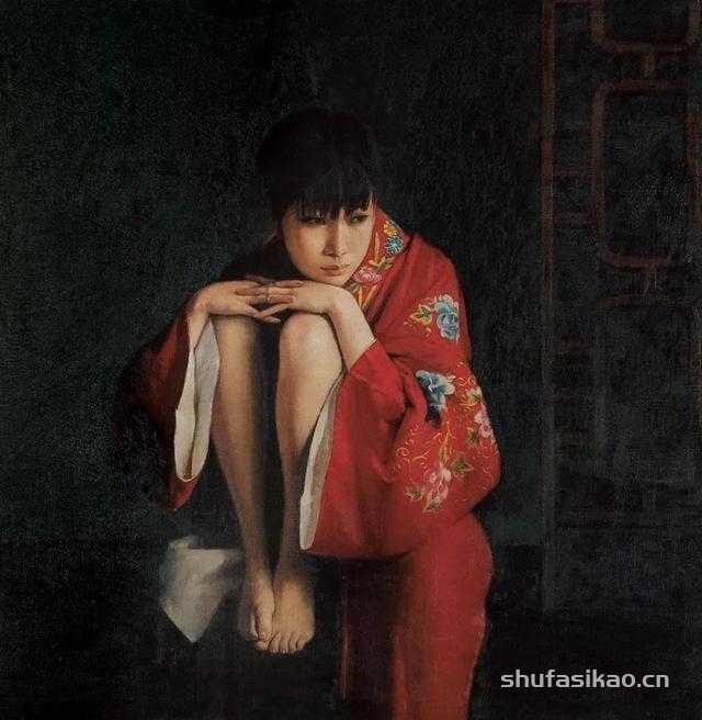 艺术家谭建武的油画写实人物 | 细腻而甜美的纯情少女翩翩起舞-书法思考网