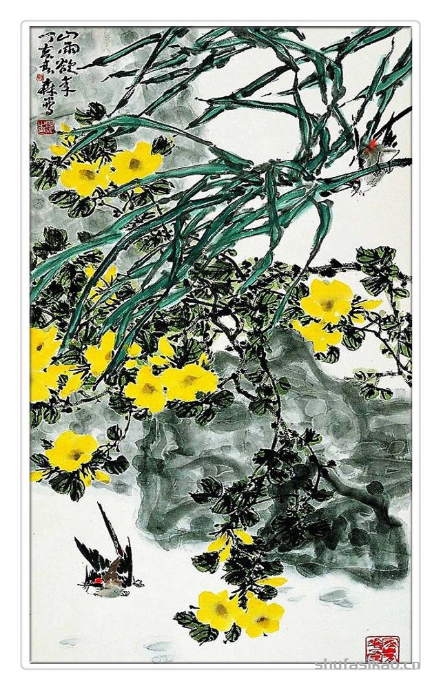 蕴玉藏辉——郎森花鸟画-书法思考网