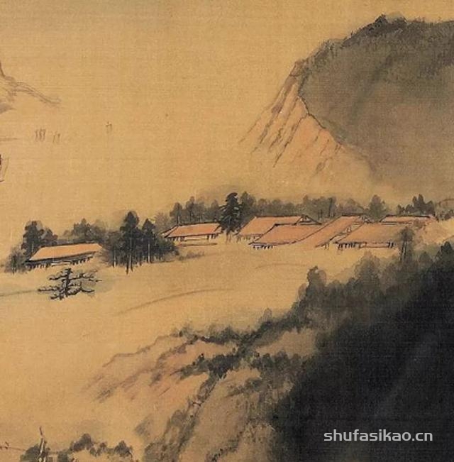 赏画 | 张大千《云山依水》-书法思考网