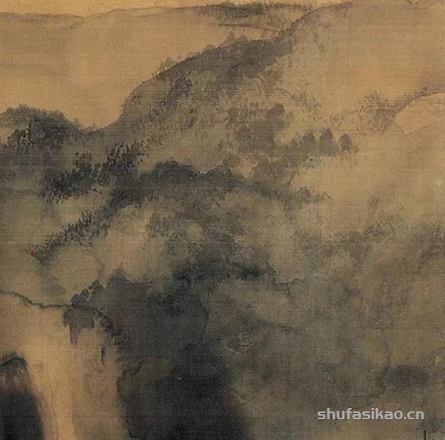 赏画 | 张大千《云山依水》-书法思考网