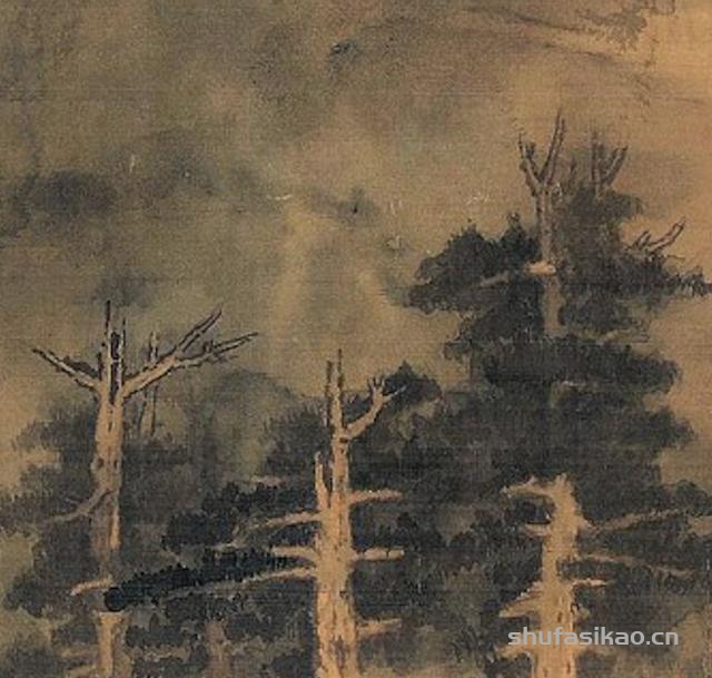 赏画 | 张大千《云山依水》-书法思考网