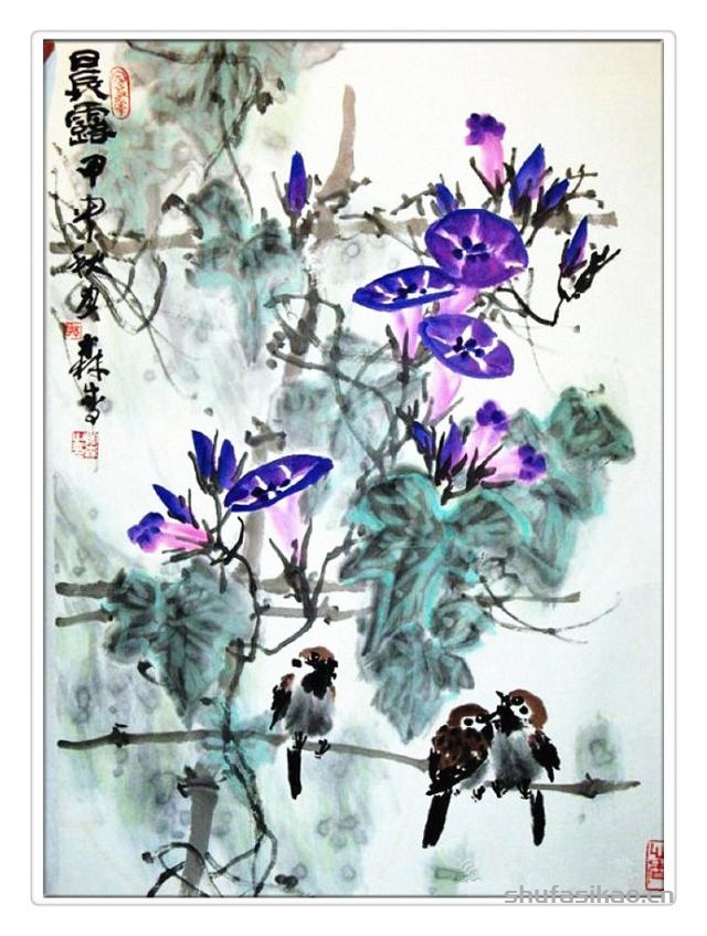 蕴玉藏辉——郎森花鸟画-书法思考网
