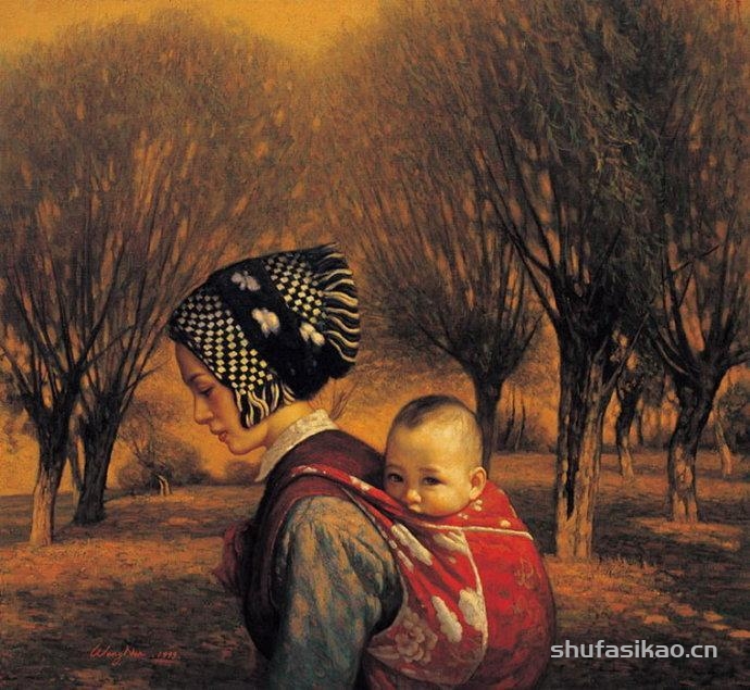 中国写实派画家王嫩人物油画,古典神韵之美!-书法思考网 中国写实派画家王嫩人物油画,古典神韵之美!-书法思考网