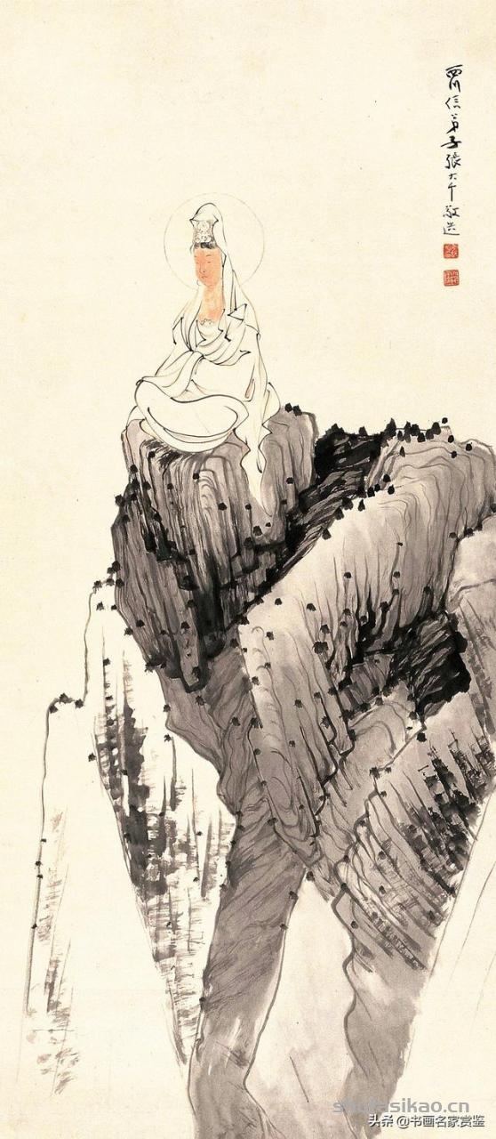 新年开篇：张大千 画 观世音菩萨专辑，祝2020年世事吉顺……-书法思考网