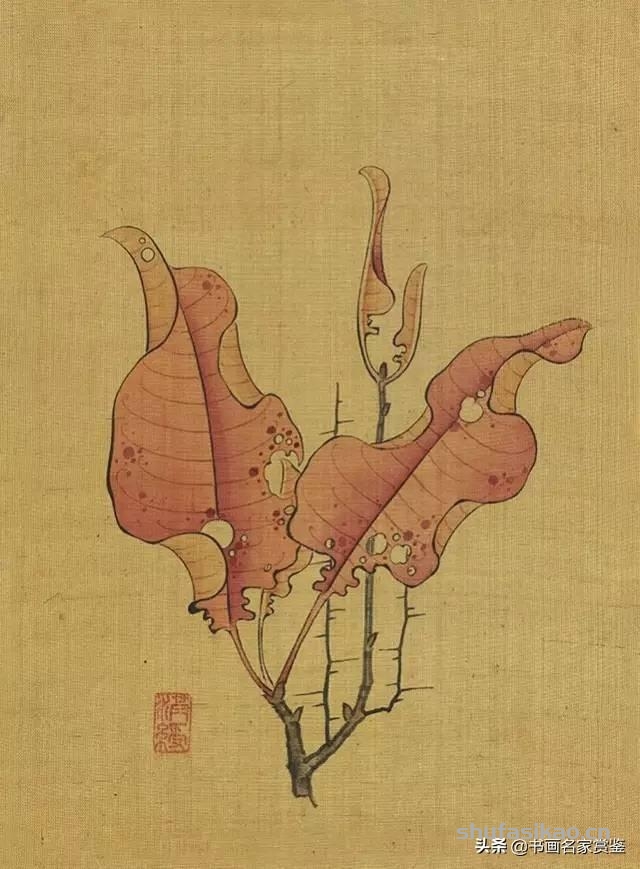 国宝书画：陈洪绶 传世《花鸟草虫写生册》十二开，赏读-书法思考网