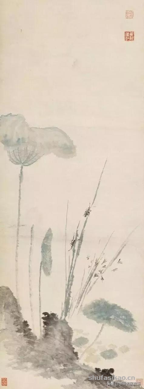 近现代著名画家，一代宗师——黄宾虹 少见的一组花卉作品-书法思考网