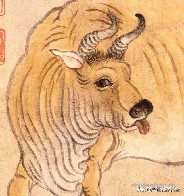 禁止出境的传世绘画国宝——唐代宰相 韩滉绘《五牛图》高清解读-书法思考网