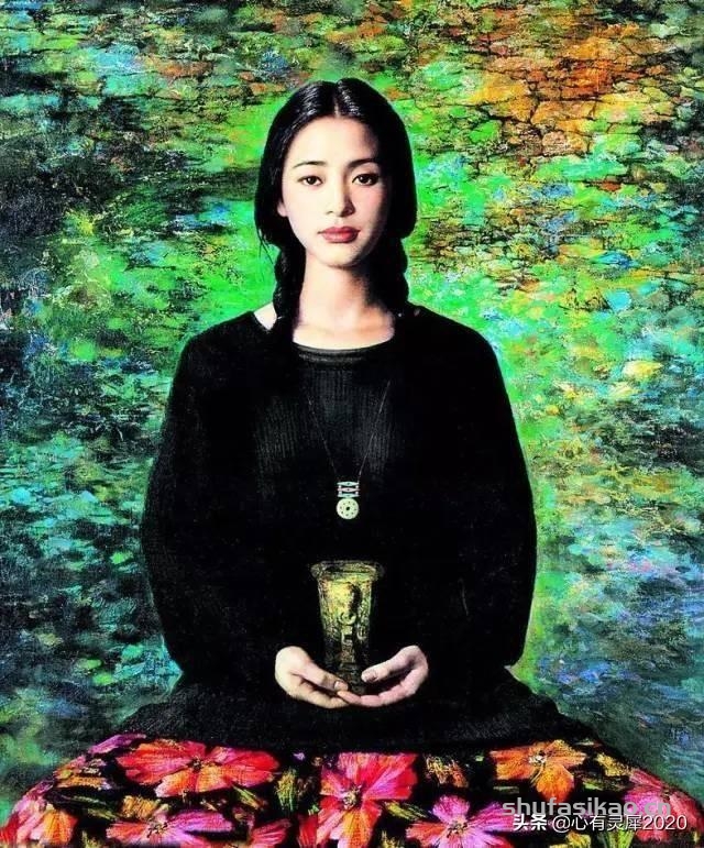 艺术家谢楚余唯美油画：楚楚动人完美无暇，蕴含着对生命的追问-书法思考网