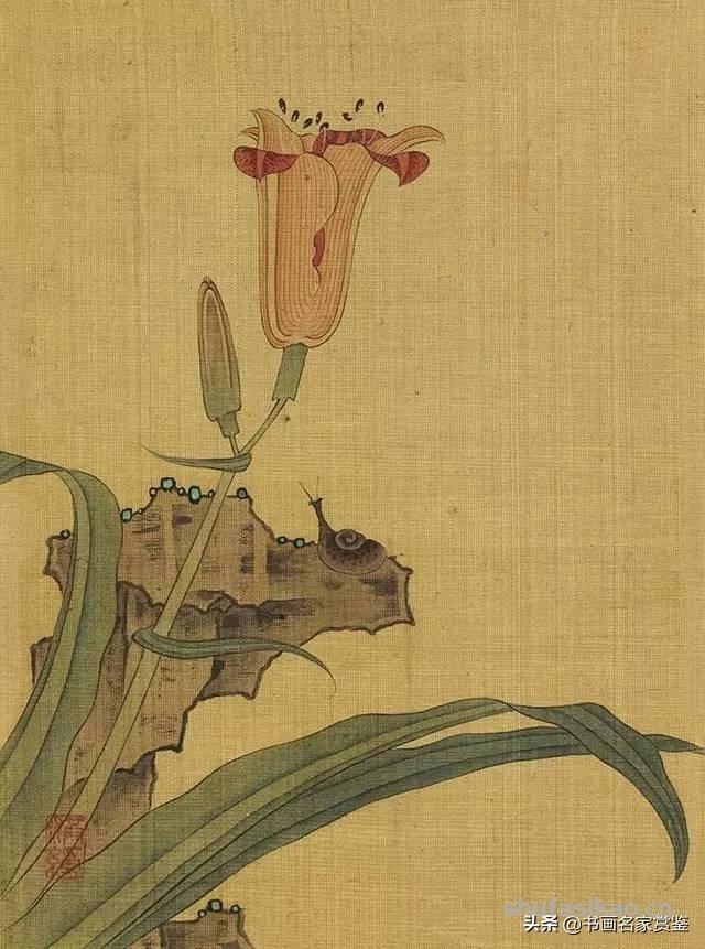 国宝书画：陈洪绶 传世《花鸟草虫写生册》十二开，赏读-书法思考网