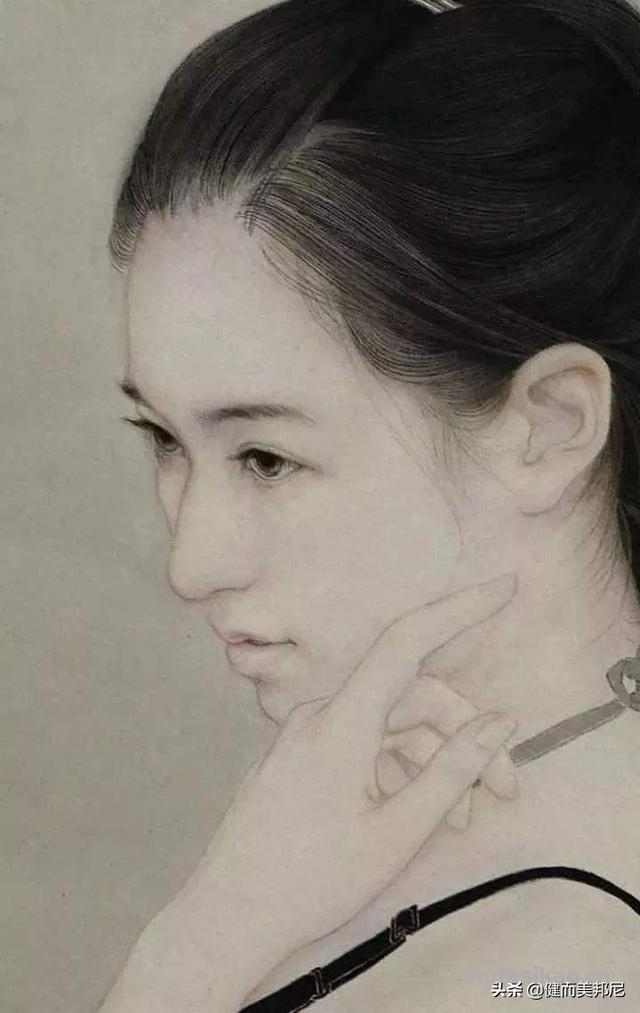 实力派工笔人物画家范春晓，他创作的东方美女风华绝代美若天仙-书法思考网