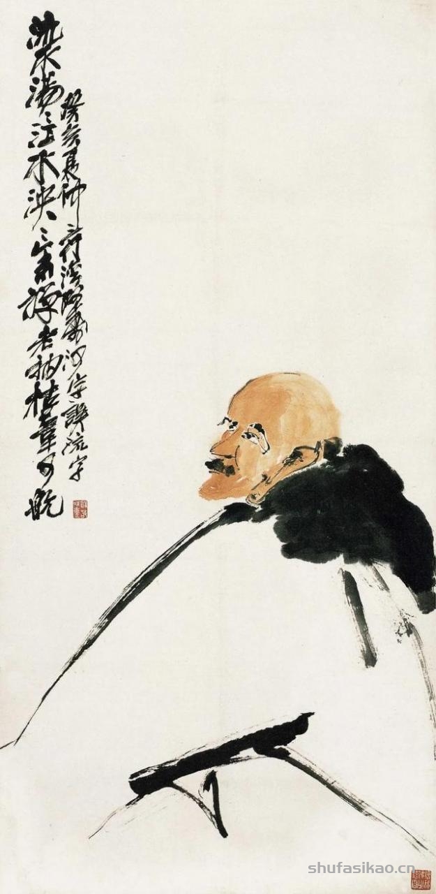 潘天寿的参禅图，寥寥几笔，韵味无穷-书法思考网