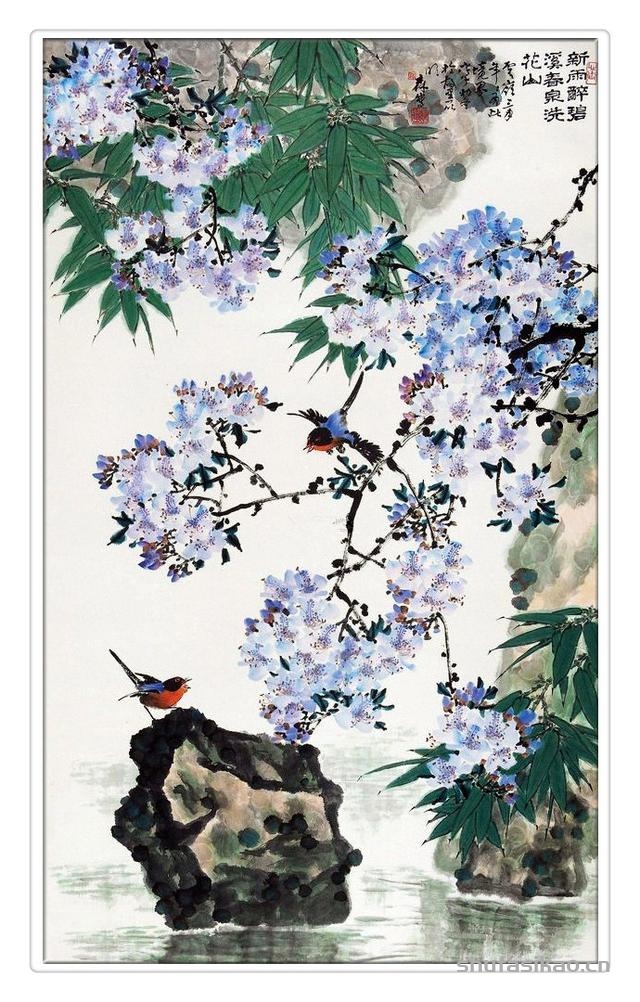 蕴玉藏辉——郎森花鸟画-书法思考网