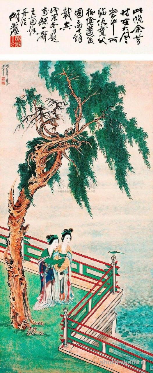 张大千弟子胡若思的山水、花鸟、人物画的艺术-书法思考网
