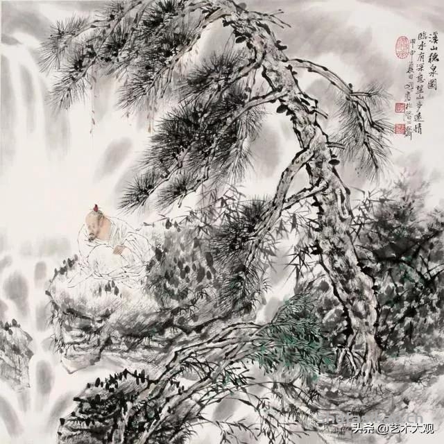 前北京画院院长王明明国画作品欣赏-书法思考网