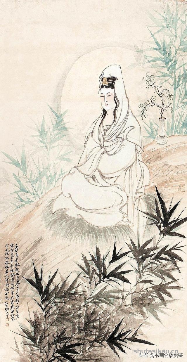 新年开篇：张大千 画 观世音菩萨专辑，祝2020年世事吉顺……-书法思考网