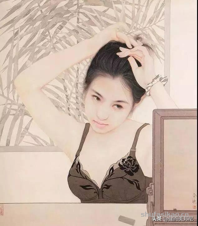 实力派工笔人物画家范春晓，他创作的东方美女风华绝代美若天仙-书法思考网