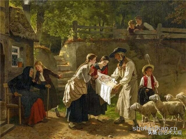 19世纪欧洲生活纪实绘画 | 德国艺术家萨伦廷油画作品欣赏-书法思考网