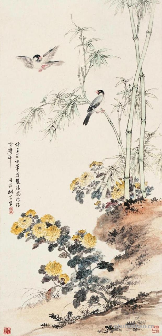 张大千弟子胡若思的山水、花鸟、人物画的艺术-书法思考网