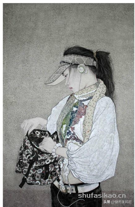 实力派工笔人物画家范春晓，他创作的东方美女风华绝代美若天仙-书法思考网