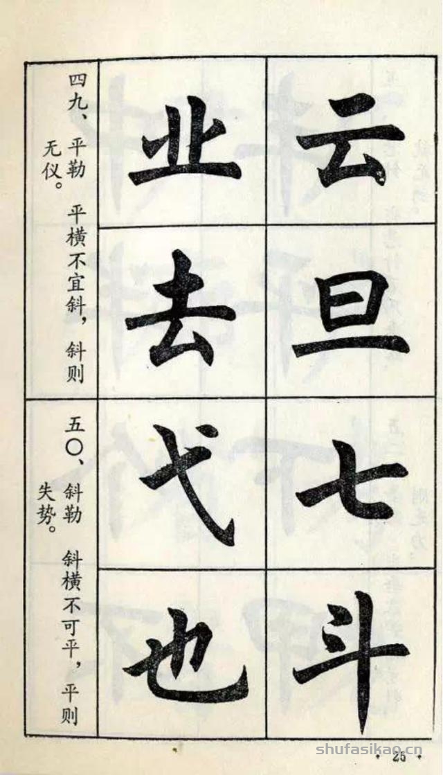 经典楷书八十八法-书法思考网