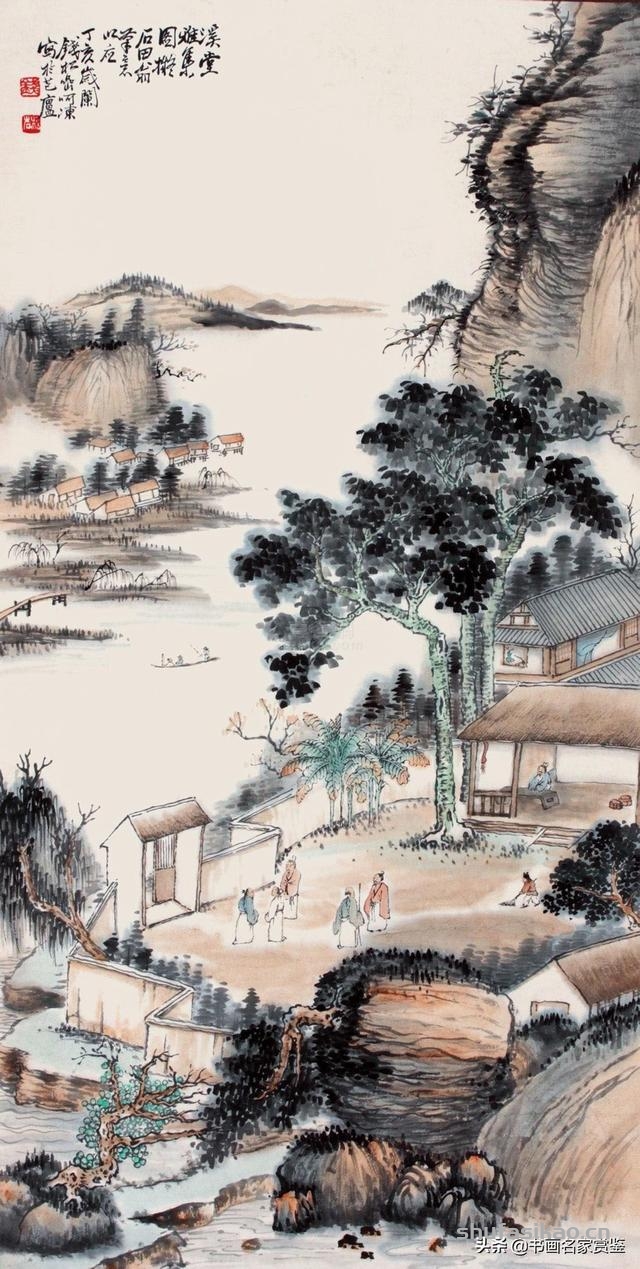 当代中国山水画主要代表人之一——钱松岩摹古作品赏析-书法思考网