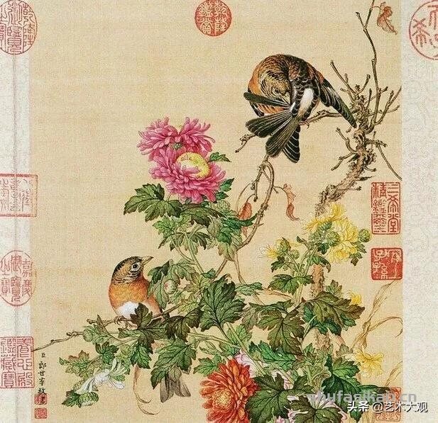 洋画家郎世宁学工笔画入职清宫御用画师花鸟作品精致生动-书法思考网 洋画家郎世宁学工笔画入职清宫御用画师花鸟作品精致生动-书法思考网