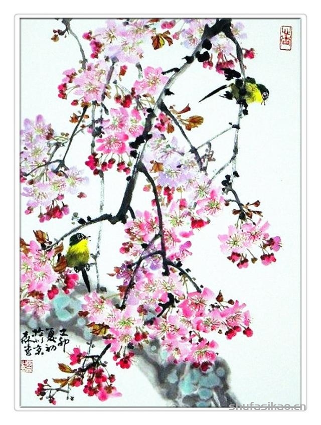 蕴玉藏辉——郎森花鸟画-书法思考网