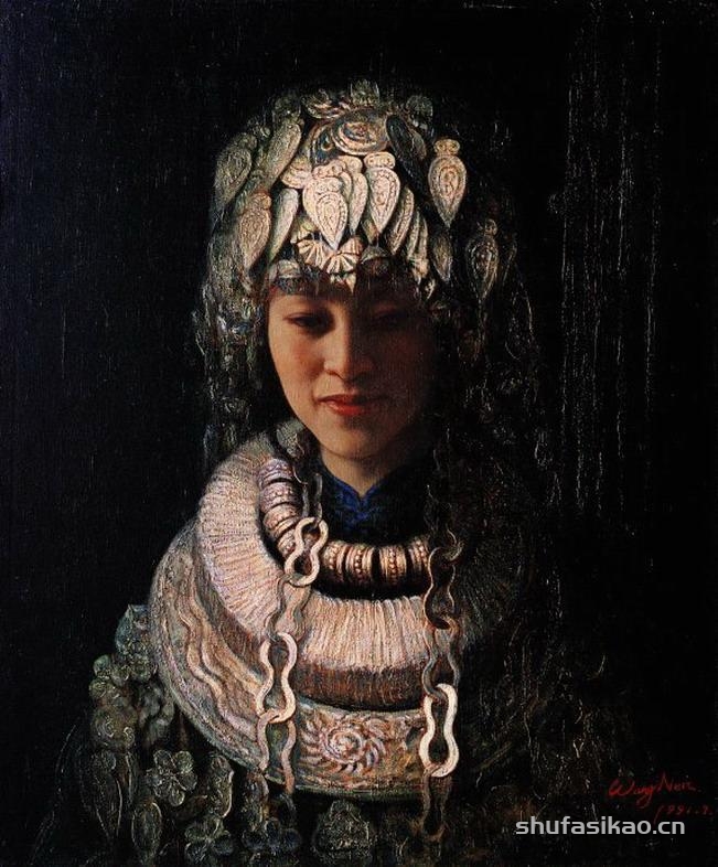 中国写实派画家王嫩人物油画,古典神韵之美!-书法思考网 中国写实派画家王嫩人物油画,古典神韵之美!-书法思考网