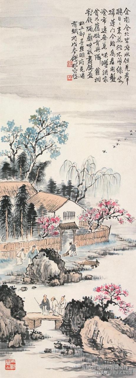 当代中国山水画主要代表人之一——钱松岩摹古作品赏析-书法思考网