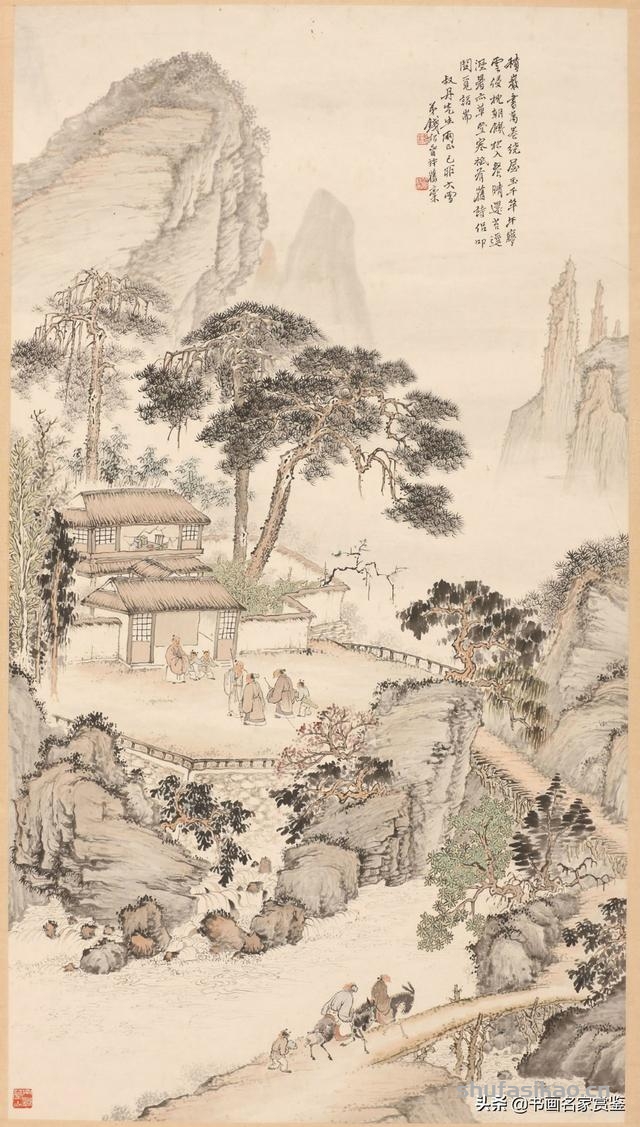 当代中国山水画主要代表人之一——钱松岩摹古作品赏析-书法思考网