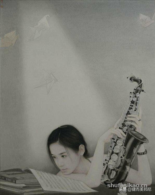 实力派工笔人物画家范春晓，他创作的东方美女风华绝代美若天仙-书法思考网