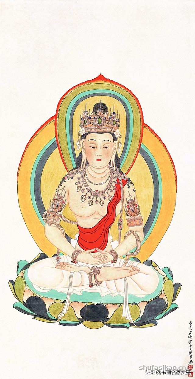 新年开篇：张大千 画 观世音菩萨专辑，祝2020年世事吉顺……-书法思考网