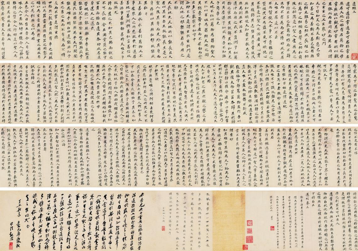 董其昌书法欣赏《董其昌楷书临徐季海道经》手卷纸本