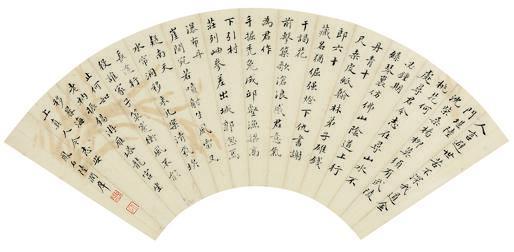 陆润庠书法欣赏《陆润庠楷书》扇面水墨纸本