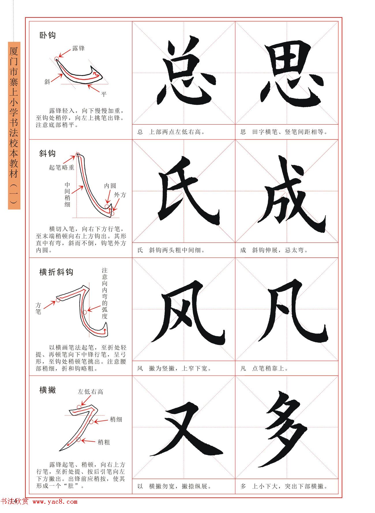 王丙申高清书法字帖《毛笔楷书入门教程》