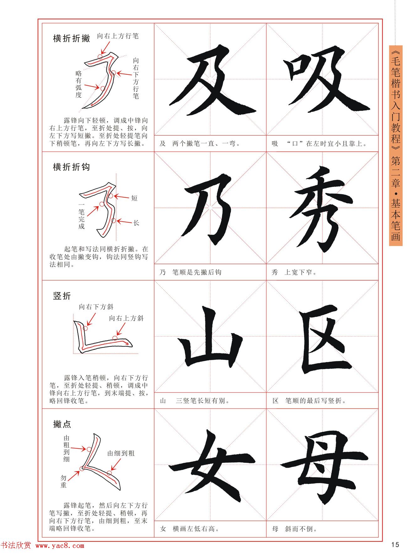 王丙申高清书法字帖《毛笔楷书入门教程》