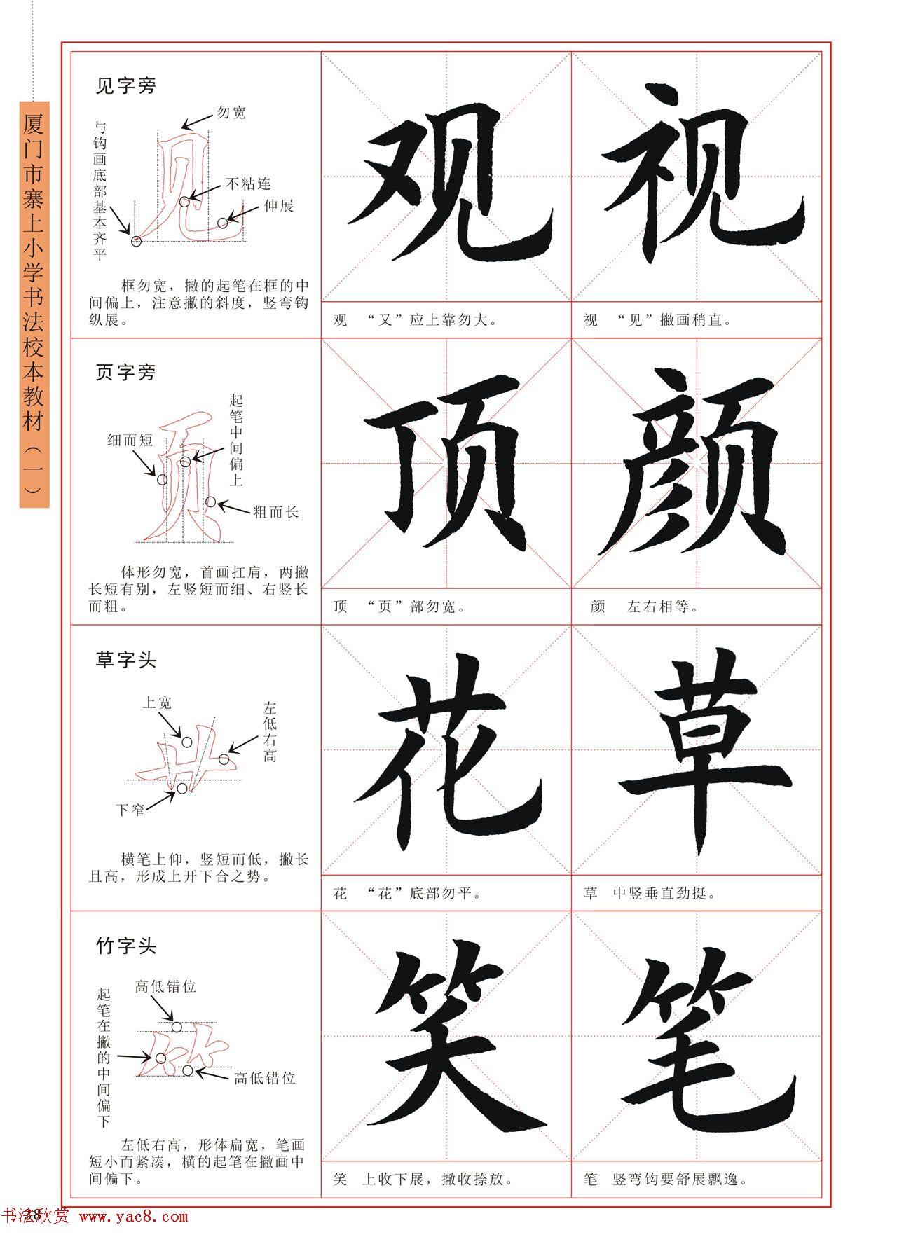 王丙申高清书法字帖《毛笔楷书入门教程》