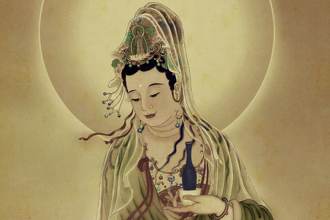 西方三圣-南无观世音菩萨