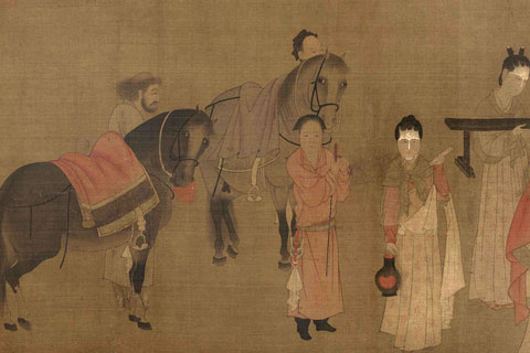 北齐校书图卷-04-阎立本