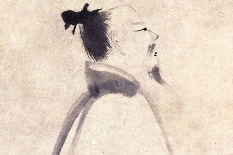 李白吟行-梁楷