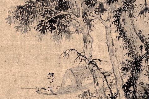 沧浪独钓图-郑樗