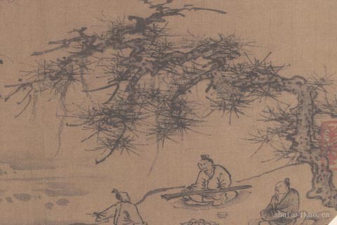 松涧横琴图-朱德润