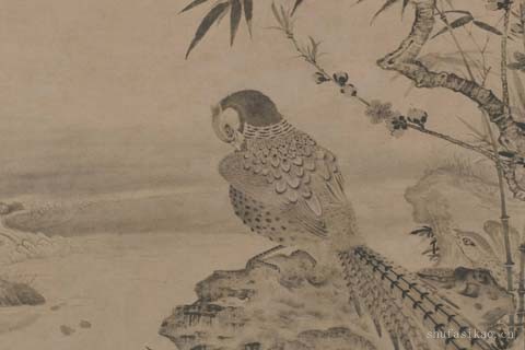 桃竹锦鸡图-王渊
