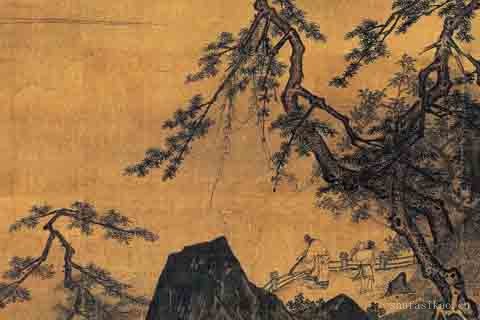 山水人物图-孙君泽