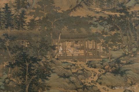 山居纳凉图-盛懋