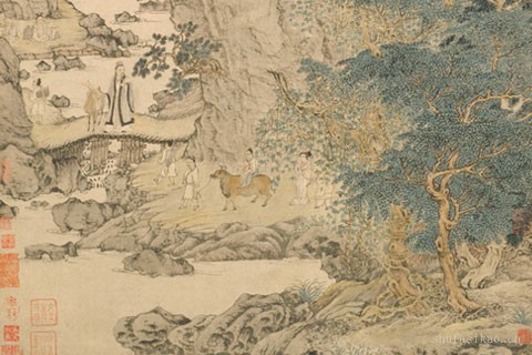 葛稚川移居图-王蒙