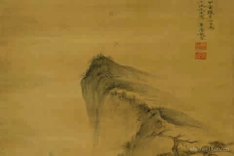 茅屋闲眺图-赵左
