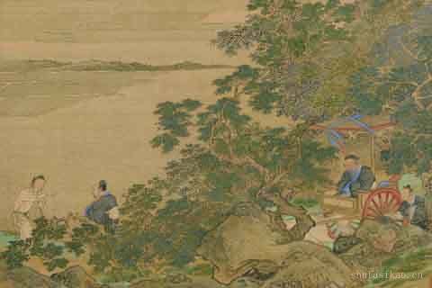 子路问津-仇英
