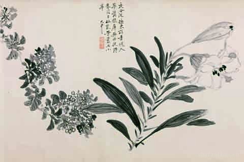 《仿陈道复花卉卷 》（06）周之冕